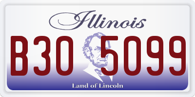 IL license plate B305099