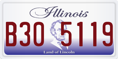 IL license plate B305119