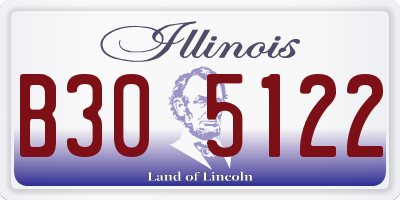 IL license plate B305122