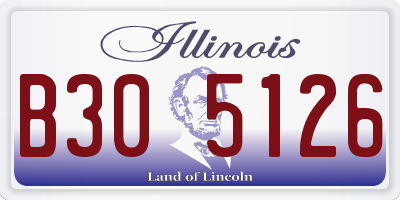 IL license plate B305126