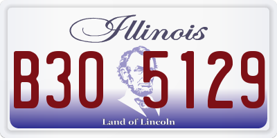 IL license plate B305129