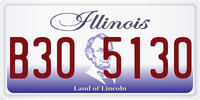IL license plate B305130