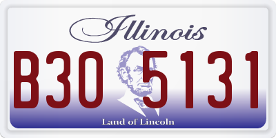 IL license plate B305131