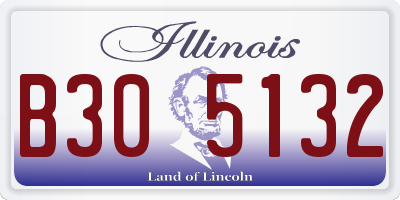 IL license plate B305132