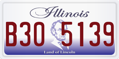 IL license plate B305139
