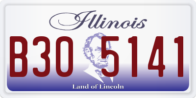 IL license plate B305141