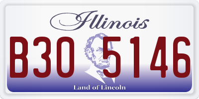 IL license plate B305146