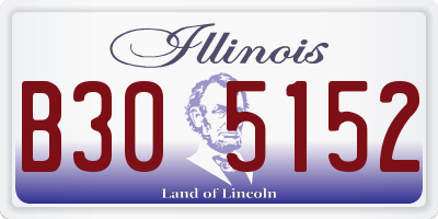 IL license plate B305152
