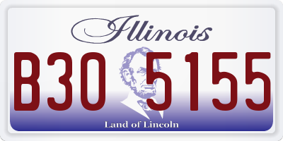 IL license plate B305155
