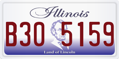 IL license plate B305159