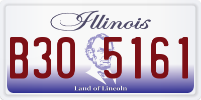 IL license plate B305161