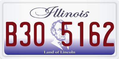 IL license plate B305162