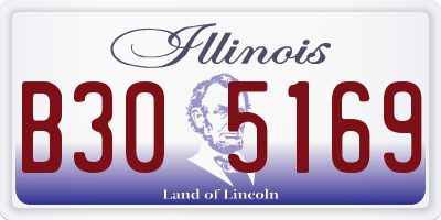 IL license plate B305169