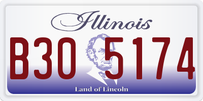 IL license plate B305174