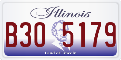IL license plate B305179