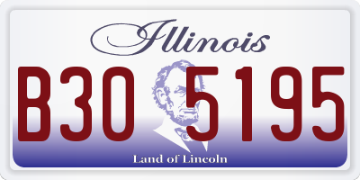 IL license plate B305195