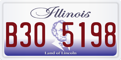 IL license plate B305198