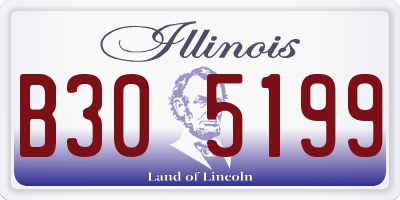 IL license plate B305199