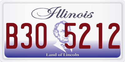 IL license plate B305212