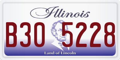 IL license plate B305228
