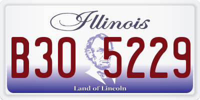IL license plate B305229
