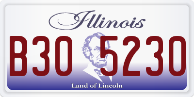 IL license plate B305230