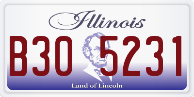 IL license plate B305231