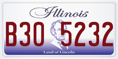 IL license plate B305232