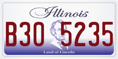 IL license plate B305235