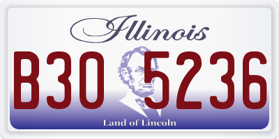 IL license plate B305236