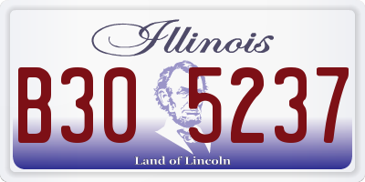 IL license plate B305237