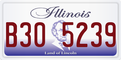 IL license plate B305239