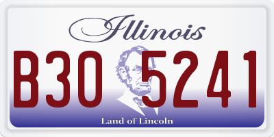 IL license plate B305241