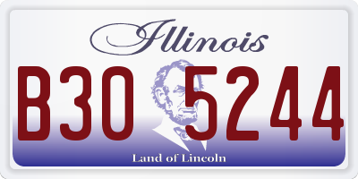 IL license plate B305244