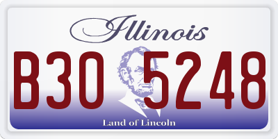 IL license plate B305248