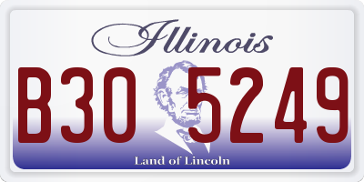 IL license plate B305249