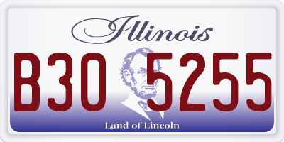 IL license plate B305255