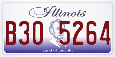 IL license plate B305264