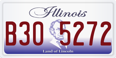 IL license plate B305272
