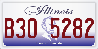 IL license plate B305282