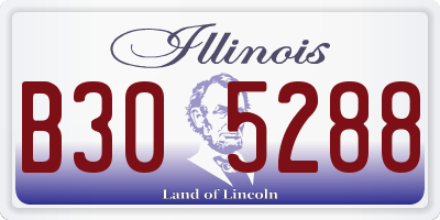 IL license plate B305288