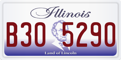 IL license plate B305290