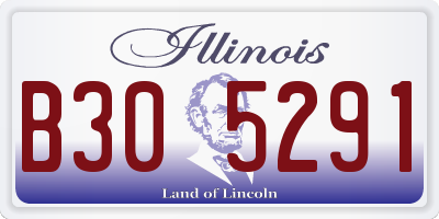 IL license plate B305291