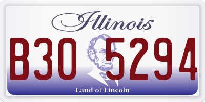 IL license plate B305294