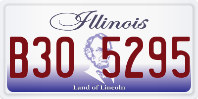 IL license plate B305295