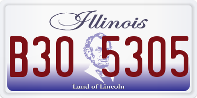 IL license plate B305305