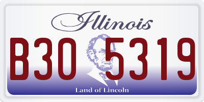 IL license plate B305319