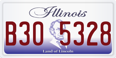 IL license plate B305328