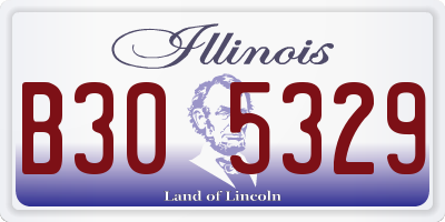 IL license plate B305329