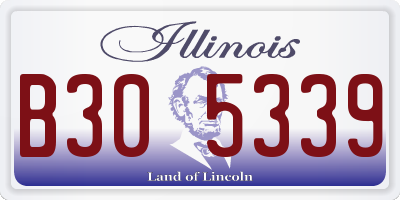 IL license plate B305339